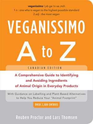 cover image of Veganissimo a to Z, Canadian Edition